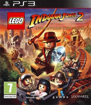 Jaquette lego indiana jones 2 l aventure continue playstation 3 ps3 cover avant g