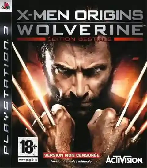 Jaquette x men origins wolverine playstation 3 ps3 cover avant g